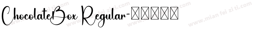 ChocolateBox Regular字体转换